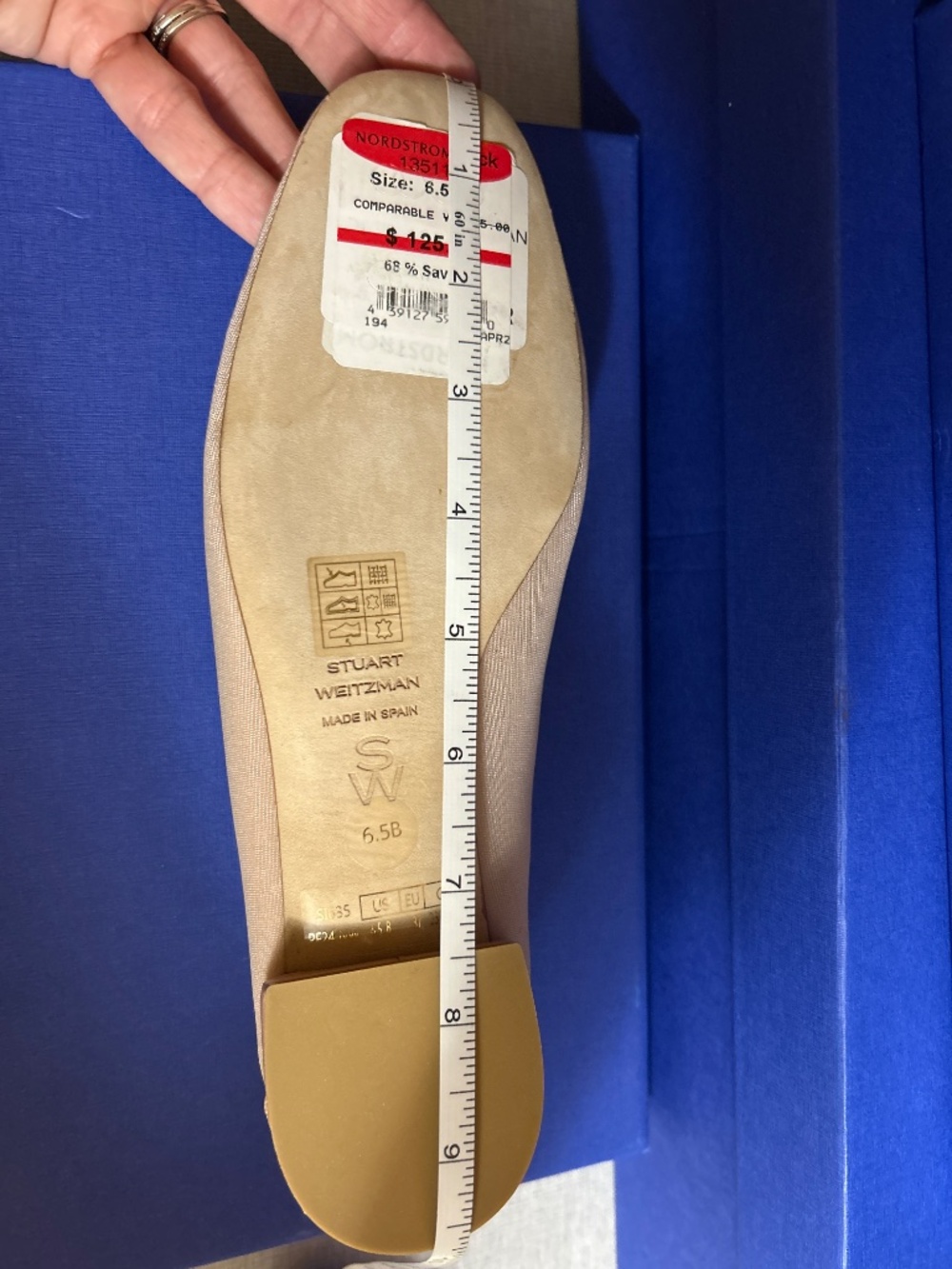 New Stuart Weitzman Women’s Arabella Mesh Ballet Flat US 6.5 B NIB - Picture 15 of 16